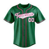 Custom Kelly Green & White Color Fan Baseball Jersey BB01240530WX233