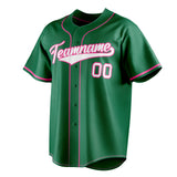 Custom Kelly Green & White Color Fan Baseball Jersey BB01240530WX233