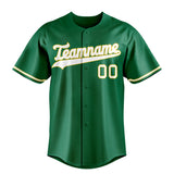 Custom Kelly Green & White Color Fan Baseball Jersey BB01240530WX236