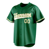 Custom Kelly Green & White Color Fan Baseball Jersey BB01240530WX236