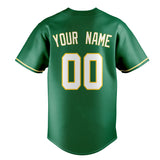 Custom Kelly Green & White Color Fan Baseball Jersey BB01240530WX237