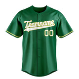 Custom Kelly Green & White Color Fan Baseball Jersey BB01240530WX237