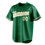 Custom Kelly Green & White Color Fan Baseball Jersey BB01240530WX237