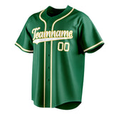 Custom Kelly Green & White Color Fan Baseball Jersey BB01240530WX239