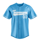 Custom Sky Blue & White Color Fan Baseball Jersey BB01240530WX300