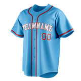 Custom Sky Blue & Red Color Fan Baseball Jersey BB01240530WX313