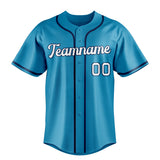 Custom Panther Blue & White Color Fan Baseball Jersey BB01240530WX373