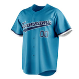 Custom Panther Blue & Navy Color Fan Baseball Jersey BB01240530WX374