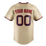 Custom Sand & Black Color Fan Baseball Jersey BB01240530WX381