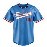 Custom Powder Blue & White Color Fan Baseball Jersey BB01240530WY260