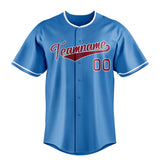 Custom Powder Blue & Crimson Color Fan Baseball Jersey BB01240530WY264