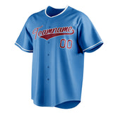 Custom Powder Blue & Crimson Color Fan Baseball Jersey BB01240530WY264