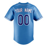 Custom Powder Blue & White Color Fan Baseball Jersey BB01240530WY265