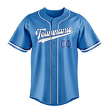 Custom Powder Blue & White Color Fan Baseball Jersey BB01240530WY265