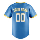 Custom Powder Blue & White Color Fan Baseball Jersey BB01240530WY266