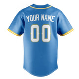 Custom Powder Blue & White Color Fan Baseball Jersey BB01240530WY267