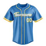 Custom Powder Blue & White Color Fan Baseball Jersey BB01240530WY267