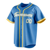 Custom Powder Blue & White Color Fan Baseball Jersey BB01240530WY267