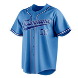 Custom Powder Blue & Navy Color Fan Baseball Jersey BB01240530WY270