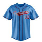 Custom Powder Blue & Crimson Color Fan Baseball Jersey BB01240530WY272