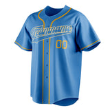 Custom Powder Blue & Gold Color Fan Baseball Jersey BB01240530WY276