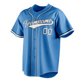 Custom Powder Blue & White Color Fan Baseball Jersey BB01240530WY279