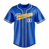 Custom Thunder Blue & Gold Color Fan Baseball Jersey BB01240530WY340