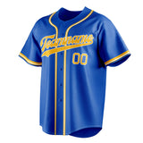 Custom Thunder Blue & Gold Color Fan Baseball Jersey BB01240530WY340