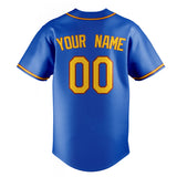 Custom Thunder Blue & Olg Gold Color Fan Baseball Jersey BB01240530WY343