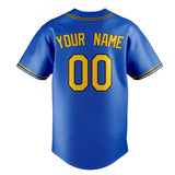 Custom Thunder Blue & Olg Gold Color Fan Baseball Jersey BB01240530WY344