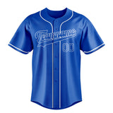 Custom Thunder Blue & White Color Fan Baseball Jersey BB01240530WY345