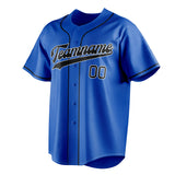 Custom Thunder Blue & Black Color Fan Baseball Jersey BB01240530WY347