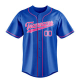 Custom Thunder Blue & Pink Color Fan Baseball Jersey BB01240530WY351