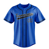 Custom Thunder Blue & Black Color Fan Baseball Jersey BB01240530WY352