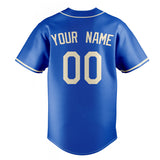 Custom Thunder Blue & Cream Color Fan Baseball Jersey BB01240530WY357