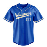 Custom Thunder Blue & Cream Color Fan Baseball Jersey BB01240530WY357