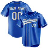 Custom Thunder Blue & Cream Color Fan Baseball Jersey BB01240530WY357