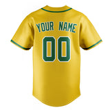 Custom Yellow & Kelly Green Color Fan Baseball Jersey BB01240531CK563