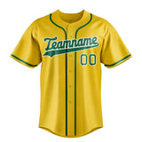 Custom Yellow & Kelly Green Color Fan Baseball Jersey BB01240531CK563