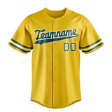 Custom Yellow & Green Color Fan Baseball Jersey BB01240531CK565