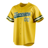 Custom Yellow & Green Color Fan Baseball Jersey BB01240531CK565