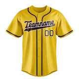 Custom Yellow & Brown Color Fan Baseball Jersey BB01240531CK566