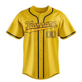 Custom Yellow & Gold Color Fan Baseball Jersey BB01240531CK570