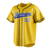 Custom Yellow & Royal Color Fan Baseball Jersey BB01240531CK571