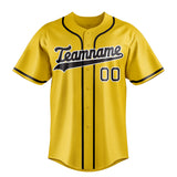 Custom Yellow & Black Color Fan Baseball Jersey BB01240531CK573