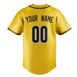 Custom Yellow & Black Color Fan Baseball Jersey BB01240531CK574