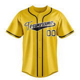 Custom Yellow & Black Color Fan Baseball Jersey BB01240531CK574