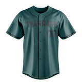 Custom Midnight Green & Black Color Fan Baseball Jersey BB01240531JZ440