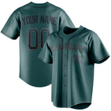 Custom Midnight Green & Black Color Fan Baseball Jersey BB01240531JZ440