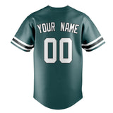 Custom Midnight Green & White Color Fan Baseball Jersey BB01240531JZ445